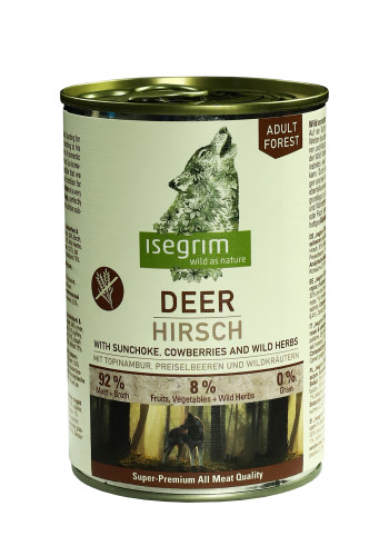 ADULT FOREST ОЛЕНИНА З ТОПІНАМБУРОМ, БРУСНИЦЕЮ І ДИКИМИ ТРАВАМИ 400 Г