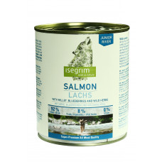 JUNIOR RIVER ЛОСОСЬ З ПШОНОМ, ЧОРНИЦЕЮ ТА ДИКИМИ ТРАВАМИ 800 Г